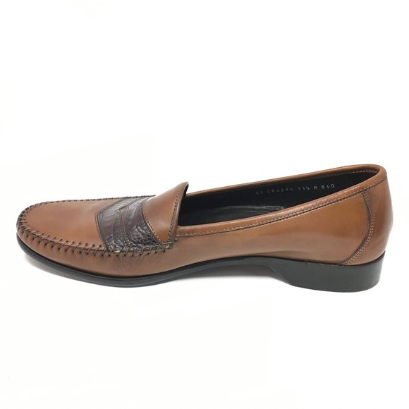 Bragano Cole Haan Loafers Shoes Sz 11.5 Brown Croc main image 6